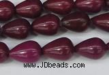 CCN3768 15.5 inches 10*14mm teardrop candy jade beads wholesale