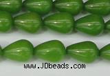 CCN3769 15.5 inches 10*14mm teardrop candy jade beads wholesale