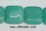 CCN3807 15.5 inches 20*20mm square candy jade beads wholesale