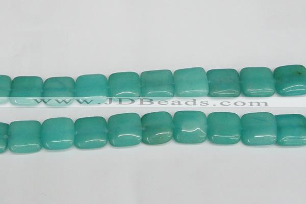 CCN3807 15.5 inches 20*20mm square candy jade beads wholesale