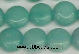 CCN3822 15.5 inches 14mm flat round candy jade beads wholesale