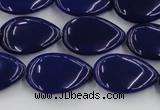 CCN3873 15.5 inches 13*18mm flat teardrop candy jade beads