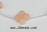 CCN3945 15.5 inches 15mm carved flower candy jade beads wholesale