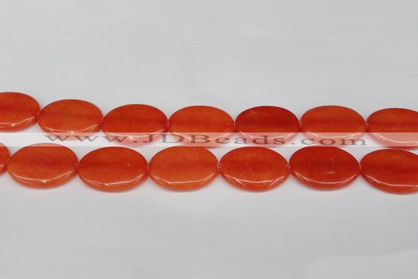 CCN3986 15.5 inches 30*40mm oval candy jade beads wholesale