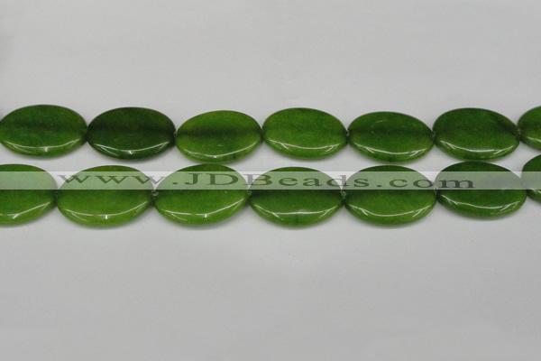 CCN3996 15.5 inches 30*40mm oval candy jade beads wholesale