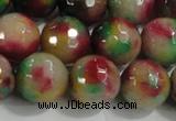 CCN4014 15 inches 14mm faceted round candy jade beads wholesale