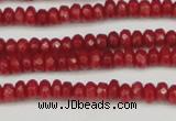 CCN4103 15.5 inches 2*4mm faceted rondelle candy jade beads