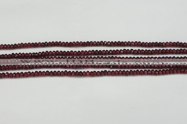 CCN4104 15.5 inches 2*4mm faceted rondelle candy jade beads