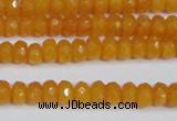 CCN4120 15.5 inches 4*6mm faceted rondelle candy jade beads