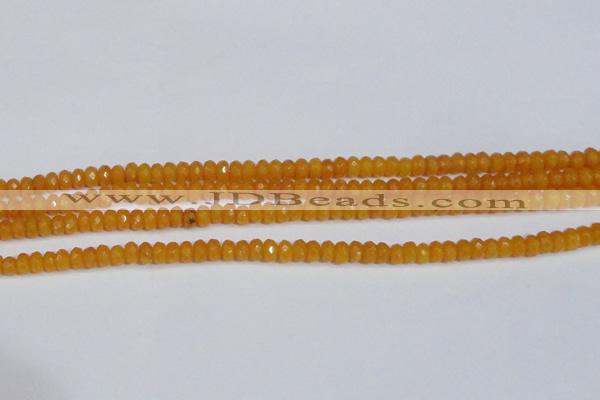 CCN4120 15.5 inches 4*6mm faceted rondelle candy jade beads