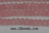 CCN4122 15.5 inches 4*6mm faceted rondelle candy jade beads