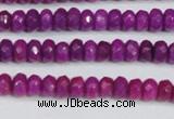 CCN4129 15.5 inches 4*6mm faceted rondelle candy jade beads