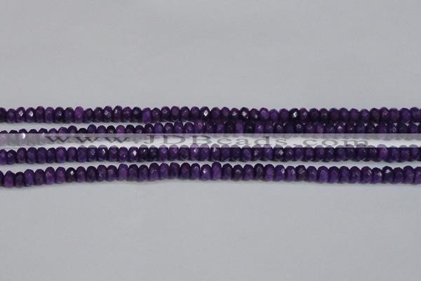 CCN4132 15.5 inches 4*6mm faceted rondelle candy jade beads