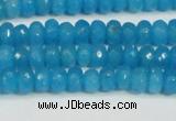 CCN4133 15.5 inches 4*6mm faceted rondelle candy jade beads