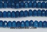 CCN4134 15.5 inches 4*6mm faceted rondelle candy jade beads