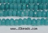 CCN4138 15.5 inches 4*6mm faceted rondelle candy jade beads