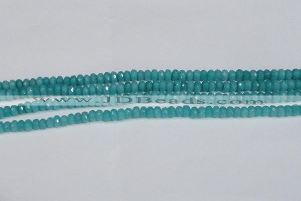 CCN4138 15.5 inches 4*6mm faceted rondelle candy jade beads