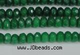 CCN4141 15.5 inches 4*6mm faceted rondelle candy jade beads