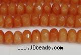 CCN4152 15.5 inches 5*8mm faceted rondelle candy jade beads