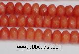 CCN4153 15.5 inches 5*8mm faceted rondelle candy jade beads