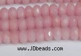 CCN4154 15.5 inches 5*8mm faceted rondelle candy jade beads