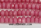 CCN4155 15.5 inches 5*8mm faceted rondelle candy jade beads