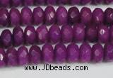 CCN4162 15.5 inches 5*8mm faceted rondelle candy jade beads