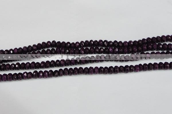 CCN4164 15.5 inches 5*8mm faceted rondelle candy jade beads