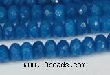 CCN4165 15.5 inches 5*8mm faceted rondelle candy jade beads