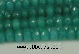 CCN4169 15.5 inches 5*8mm faceted rondelle candy jade beads