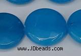 CCN4187 15.5 inches 20mm faceted coin candy jade beads wholesale