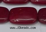 CCN4198 15.5 inches 18*25mm rectangle candy jade beads wholesale