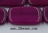 CCN4202 15.5 inches 30*40mm rectangle candy jade beads wholesale