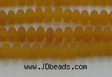 CCN4500 15.5 inches 3*5mm rondelle matte candy jade beads