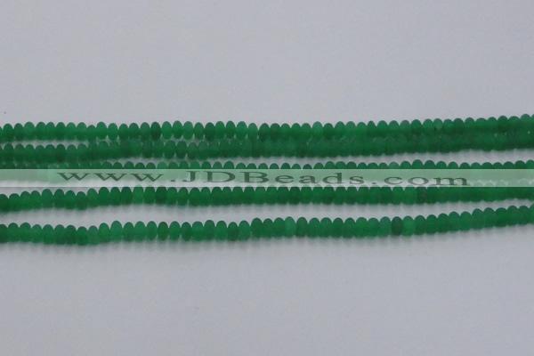 CCN4503 15.5 inches 3*5mm rondelle matte candy jade beads