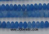 CCN4506 15.5 inches 3*5mm rondelle matte candy jade beads