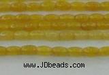 CCN4511 15.5 inches 3*5mm rice candy jade beads wholesale