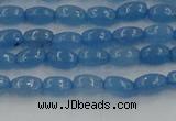 CCN4521 15.5 inches 4*6mm rice candy jade beads wholesale