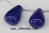 CCN468 15.5 inches Top-drilled 18*25mm teardrop candy jade beads