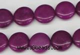 CCN485 15.5 inches 14mm flat round candy jade beads wholesale