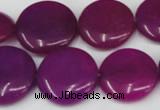 CCN500 15.5 inches 20mm flat round candy jade beads wholesale