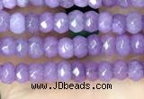 CCN5109 15 inches 3*4mm faceted rondelle candy jade beads