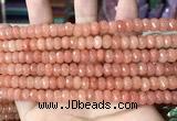 CCN5137 15 inches 5*8mm faceted rondelle candy jade beads