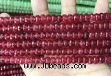 CCN5144 15 inches 5*8mm faceted rondelle candy jade beads