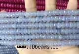 CCN5147 15 inches 5*8mm faceted rondelle candy jade beads