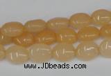 CCN515 15.5 inches 8*10mm oval candy jade beads wholesale