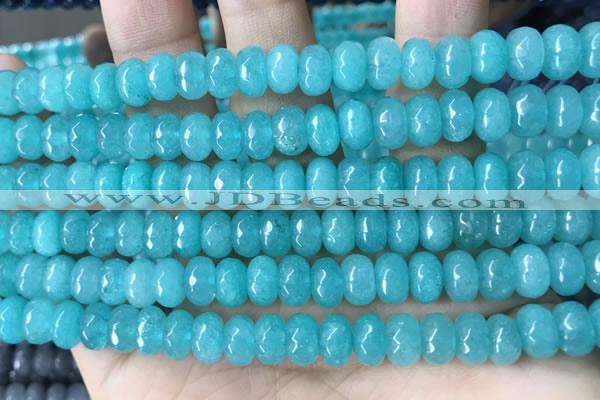 CCN5150 15 inches 5*8mm faceted rondelle candy jade beads