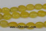 CCN516 15.5 inches 8*10mm oval candy jade beads wholesale