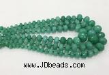 CCN5174 5*8mm - 14*20mm faceted rondelle candy jade graduated beads