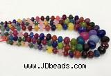 CCN5179 5*8mm - 14*20mm faceted rondelle candy jade graduated beads